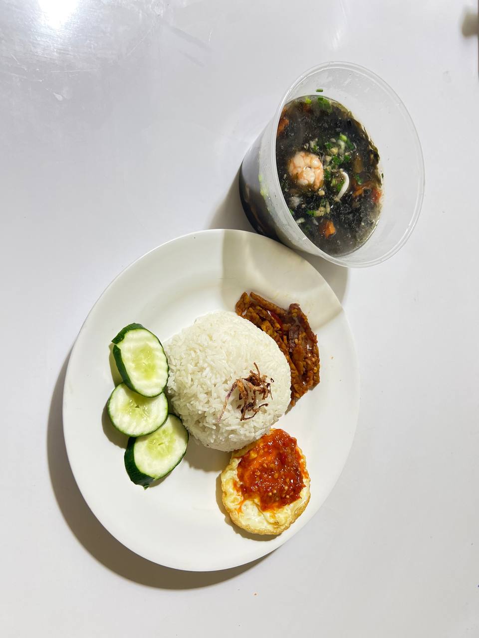 Nasi Sop Rumput Laut Seafood